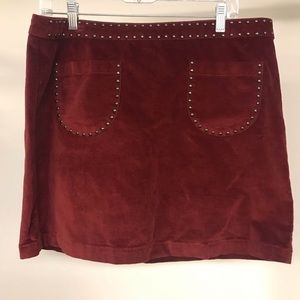 Velvet skirt